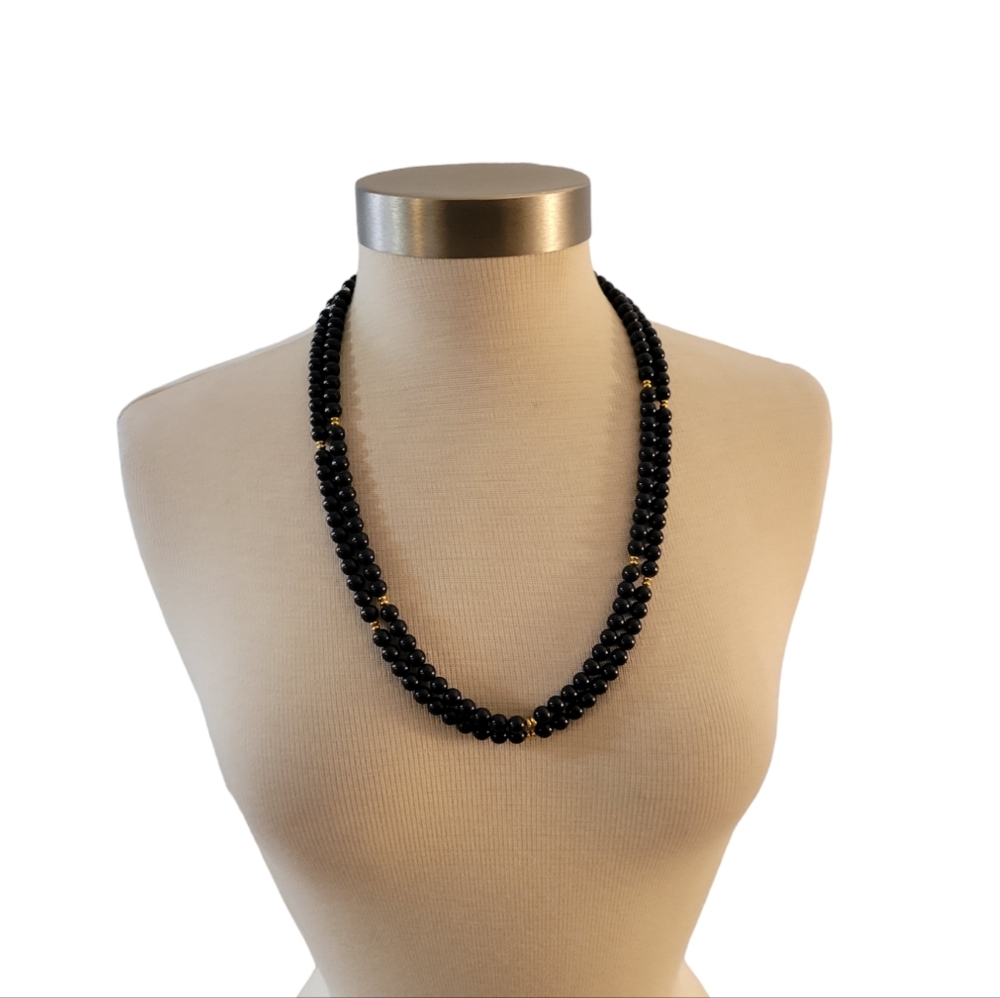 Vintage Beaded Necklace Flapper Length
